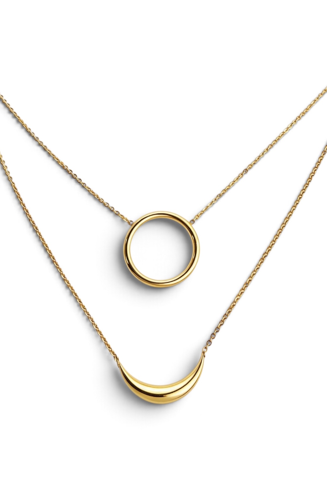 ALLATRA Necklace, 14K 0.5 micron Gold Plated Brass