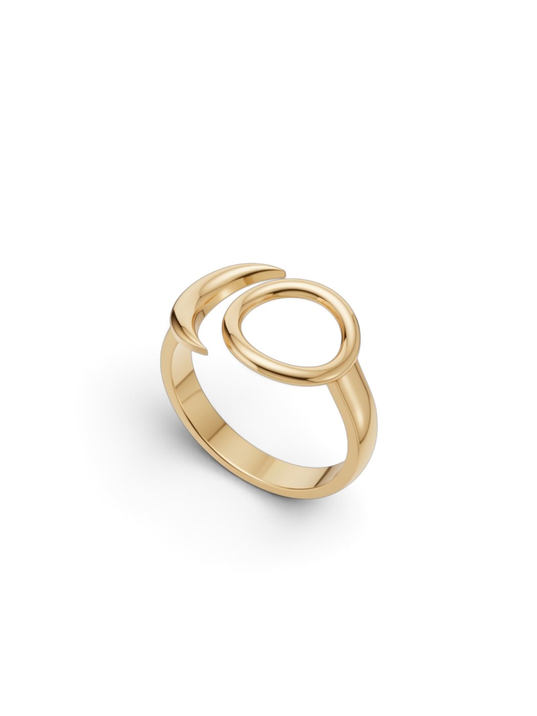 ALLATRA Ring, 14K 0.5 micron Gold Plated Brass